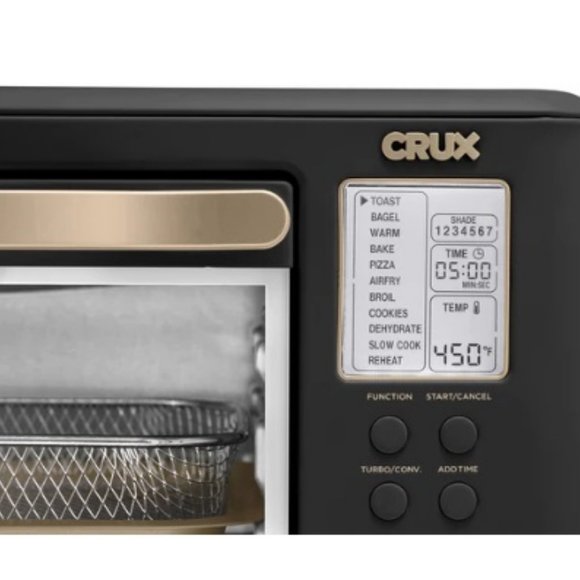 Super Chic CRUX 6-Slice Digital Air Fryer Toaster Oven in Black - Picture 4 of 17